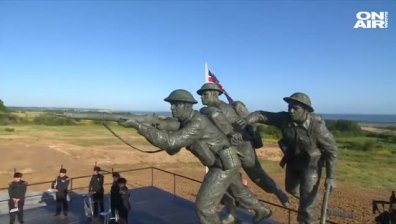 Нов мемориал в памет на загиналите британски войници при десанта в Нормандия
