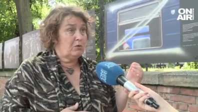 Съсипаха със символа "Z" изложба в София за войната в Украйна