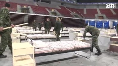 Зала "Арена Армеец" се превръща в полева болница при нужда (+ВИДЕО)