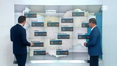 Днес ще е като вчера, даже с 1-2 градуса нагоре