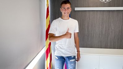 Българският защитник Мартин Георгиев проведе първа тренировка с "Барселона"