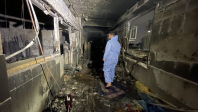 82-ма загинали в пламъците на горящата болница в Багдад