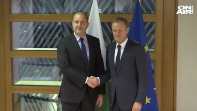 Румен Радев пристигна на първата си визита в Брюксел
