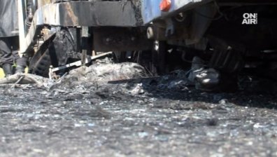 Пожар в автовоз затвори АМ "Струма"