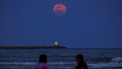 Първата Суперлуна на 2026 г. озари небето (СНИМКИ)