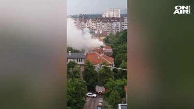 Пожар горя тази вечер в София, няма жертви и ранени