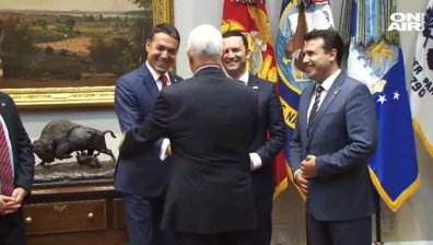 Майк Пенс обяви подкрепата си за членството на Македония в НАТО