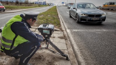 МВР засече над 300 нарушения на скоростта за 3 часа в София