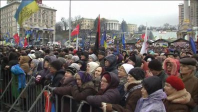 Украинците подновиха протестите си след кратко затишие