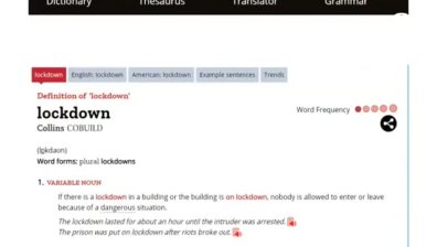Английският речник "Колинс" провъзгласи "локдаун" за дума на годината