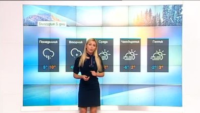 Седмицата започва с дъжд, който постепенно ще преминава в сняг