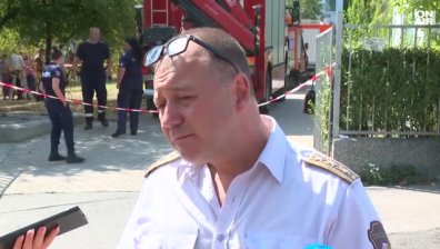 Час са вадили затиснатия работник в Нов български университет