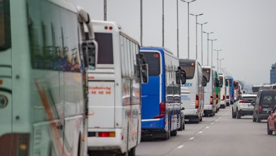 Автобусни превозвачи излязоха на протест в столицата