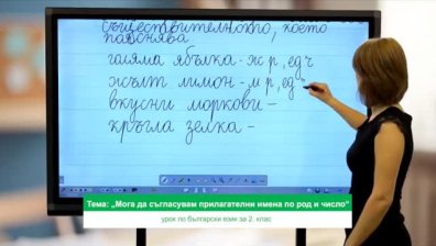 Урок №2 по български език за 2 клас	
