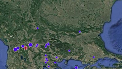 Усетено е земетресение в Западна България