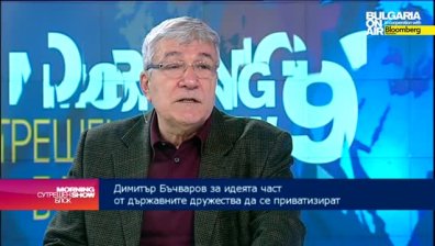 Димитър Бъчваров: Приватизация на големи държавни компании няма да намали дефицита