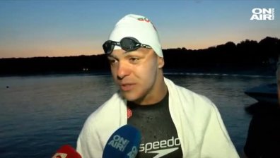 Рекорд! Цанко Цанков успя да преплува Бургаския залив за близо 14 часа