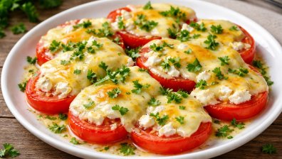 Кашкавал с домати и сирене в микровълнова фурна &ndash; рецепта за бързо мезе