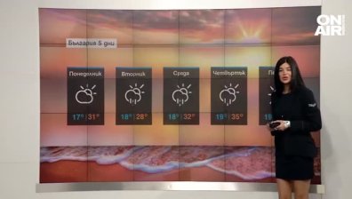 Слънчево начало на седмицата, следобед на места ще превали