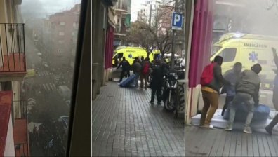 Пожар в хотел в Барселона, хора скачат от прозорците (+ВИДЕО)