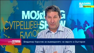 Политическите критерии спъват България за еврозоната, според Владимир Каролев