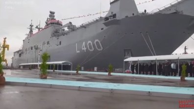 Турция вече е във владеенето на десантен кораб, самолетоносач, който е уникален