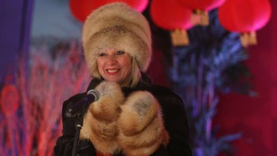 Мария Захарова на фестивала за Лунната Нова година в Москва (СНИМКИ)