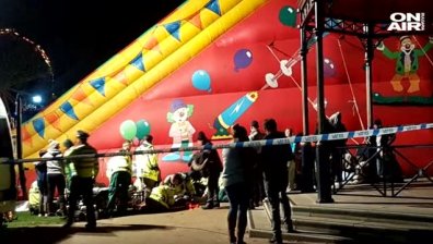 Инцидент с надуваема пързалка в Англия вкара 8 деца в болница