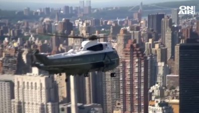 Тръмп с уникални кадри от Ню Йорк, заснети от борда на Air Force 1