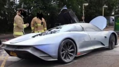 Новият хиперавтомобил на McLaren се запали по време на тестове