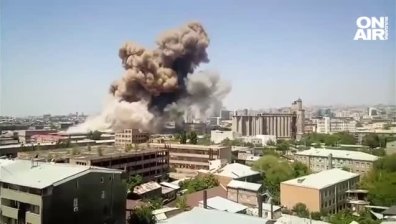 Склад за фойерверки се взриви в Ереван, има загинал и близо 20 ранени