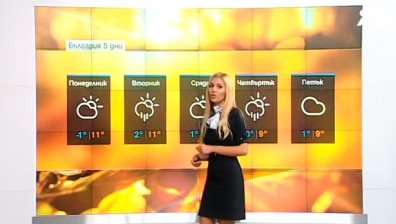 Студено и облачно време, слънчево от сряда до петък