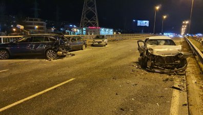 Верижна катастрофа на "Симеоновско шосе", има пострадали