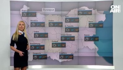 Облачно време с валежи на места, максималните градуси - до 18