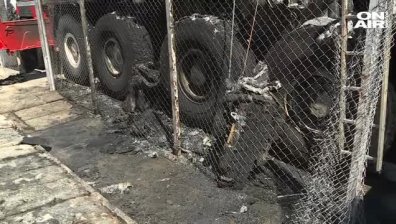 Версия на полицията: Кранът пред НДК е подпален отвътре