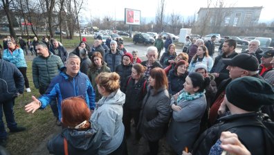 Протест в "Мусагеница" срещу план за застрояване на градинка