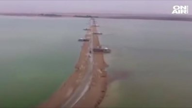 Пустинята край Риад се превърна в море