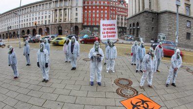Протест за забрана на фермите за норки