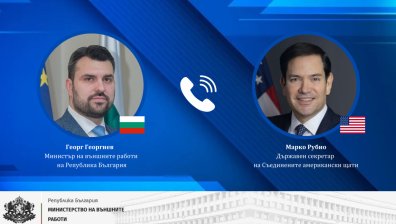 Георг Георгиев в разговор с Марко Рубио: САЩ са наш ключов стратегически партньор