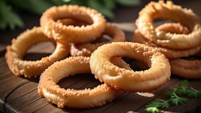 Рецепта за панирани лучени кръгчета