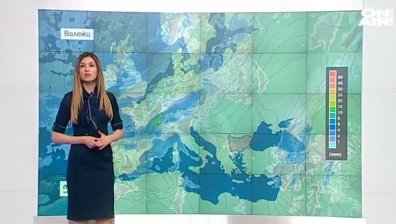 Валежи в почти цялата страна, до 21 градуса максимални температури