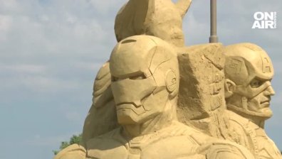 Х-мен и Железният човек посрещат най-малките на предстоящия фестивал на пясъчните фигури