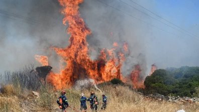Огнено торнадо, изпепелени къщи, задушаващ дим: Неравна битка с пожарите в Гърция