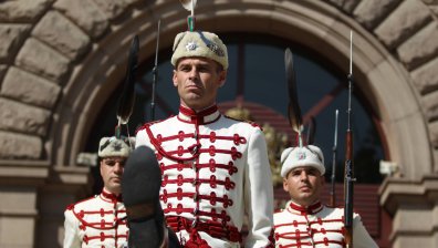 Смяна на почетния гвардейски караул по повод Деня на независимостта
