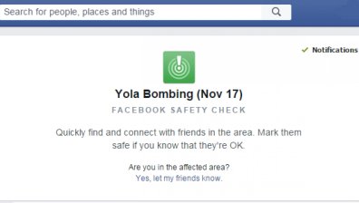 Facebook въведе Yola Safety Check