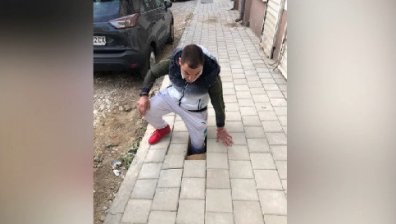 Мъж пропадна в ремонтиран тротоар в Пловдив: Започва проверка по случая