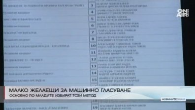 Избирателите обърнаха гръб на машинното гласуване