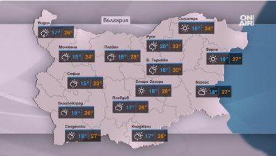 Гръмотевични бури и валежи днес, но предимно в Западна България