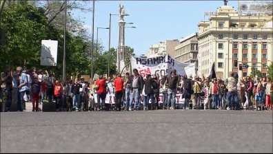 Протести в Испания (видео)