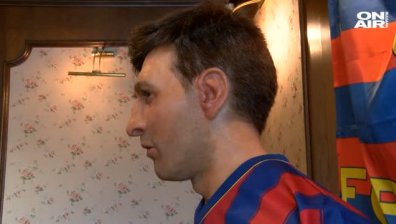 Фигура на Лионел Меси радва фенове в заведение във Велико Търново